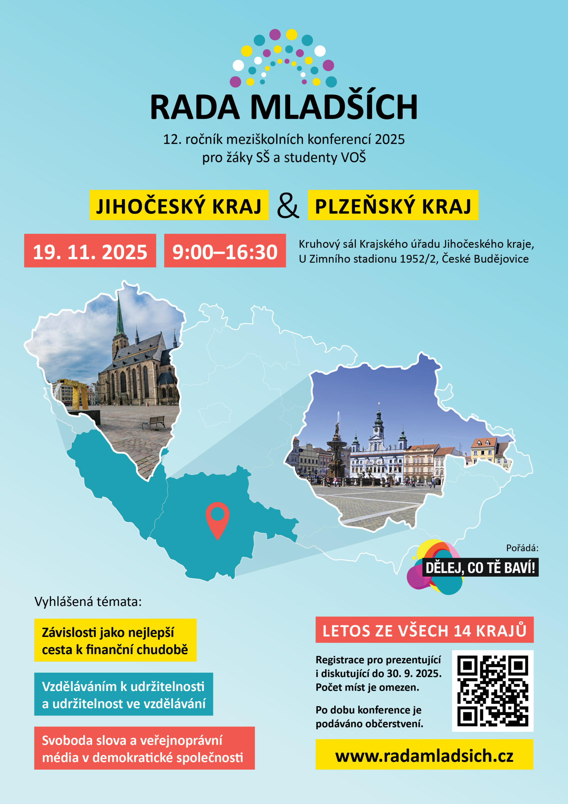 JIHOČESKÝ KRAJ A PLZEŇSKÝ KRAJ 19.11.2025 V ČESKÝCH BUDĚJOVICÍCH